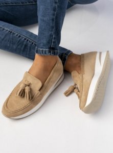 Damskie Mokasyny – Beżowe LIVIA KHAKI