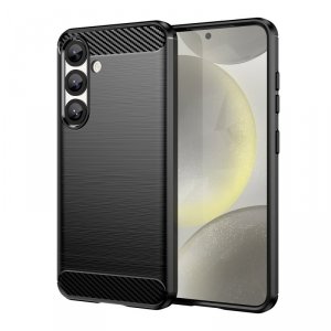 Etui elastyczne silikonowe na Xiaomi Redmi Note 14 5G Carbon Case - czarne