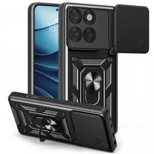 Etui case na Motorola Edge 60 Fusion z podstawką osłoną obiektywu CamShield Pro - czarne