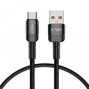 Kabel przewód USB-C - USB-A 100W 5A 0.5m - czarny