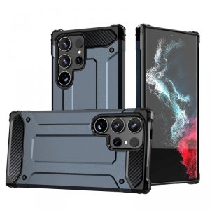 Pancerne hybrydowe etui na Samsung Galaxy S25 Edge Hybrid Armor - niebieskie