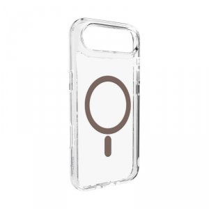 Etui plecki case na iPhone 17 Air TPU PC Lite Mag MagSafe - przezroczyste brązowy pierścień