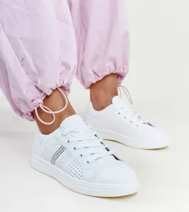 Białe sneakersy eko skóra Berdine