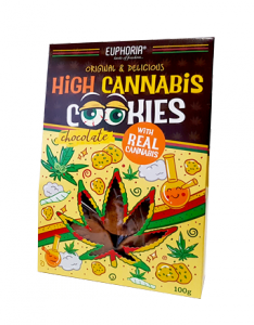 Ciastka konopne - EUPHORIA High Cannabis Choco 100g