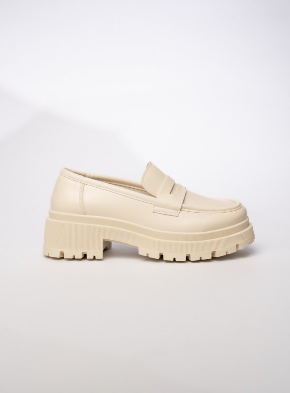 Damskie Mokasyny – Kremowe MILANO BEIGE