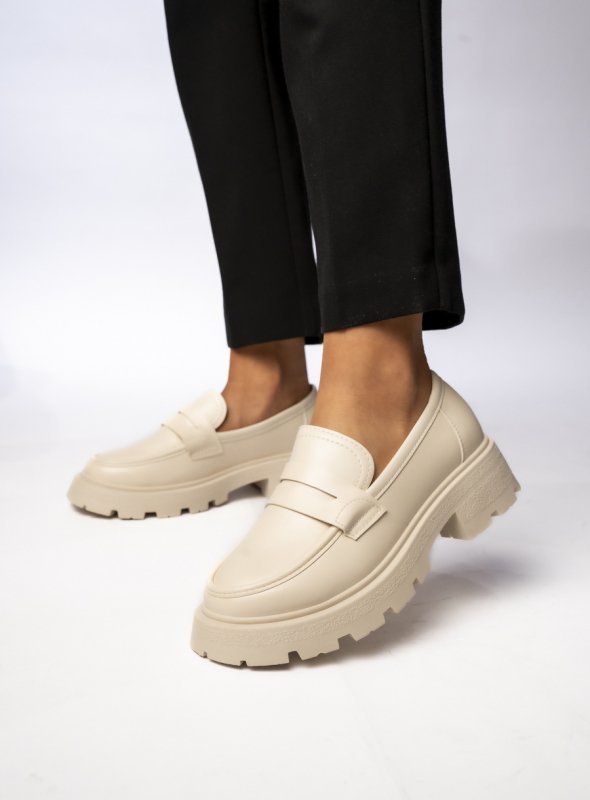 Damskie Mokasyny VIA GIULIA BEIGE