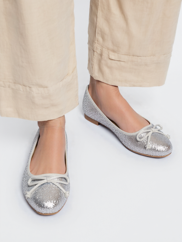 Damskie Baleriny ELVINA – SILVER