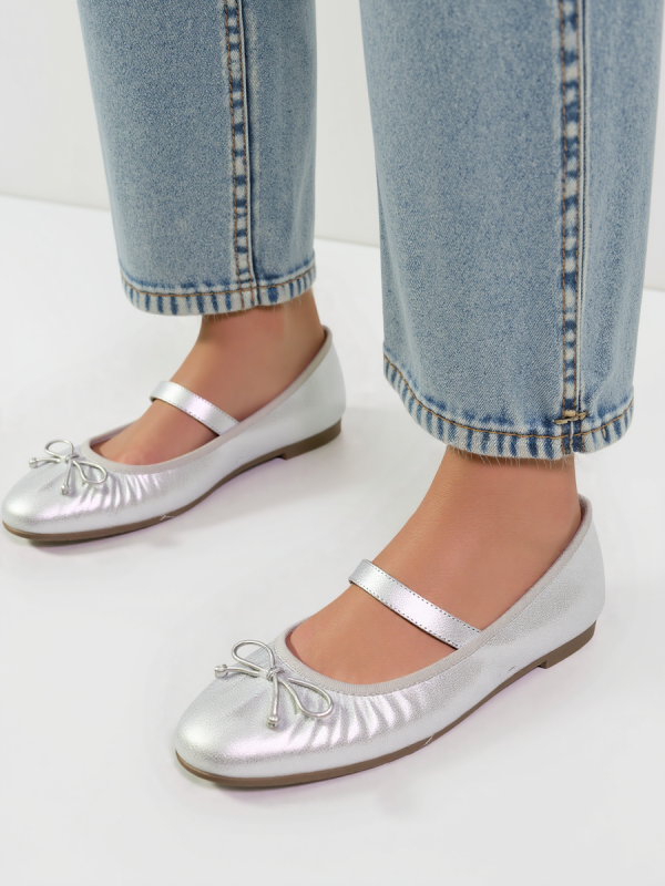Damskie Baleriny LUSIA – SILVER