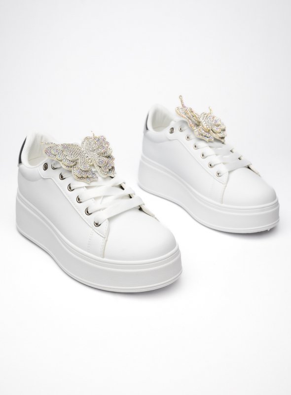 Damskie Sneakersy BUTTERFLY LUX – Silver