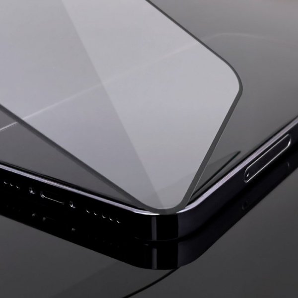 Szkło hartowane 9H na cały ekran Samsung Galaxy A04s z czarną ramką Full Glue