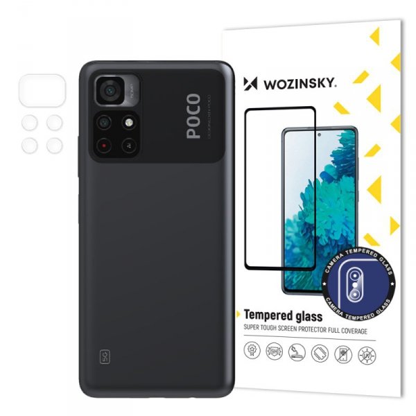 Szkło hartowane 9H na cały aparat kamerę do Xiaomi Poco M4 Pro 5G Camera Glass