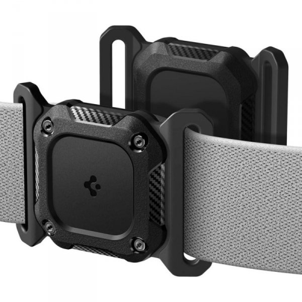 Etui pokrowiec na lokalizator AirTag 1 / 2 Tough Armor Pet Collar - czarne