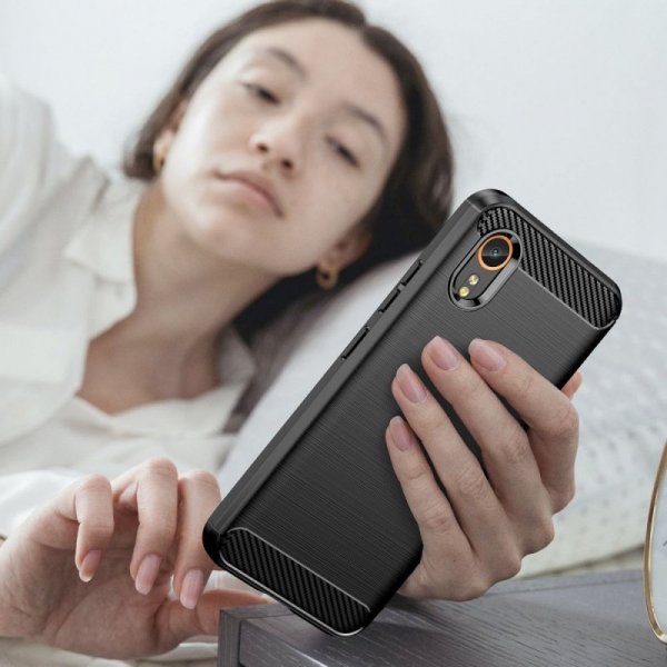 Etui case plecki na Samsung Galaxy XCover 7 TPUCarbon - czarne