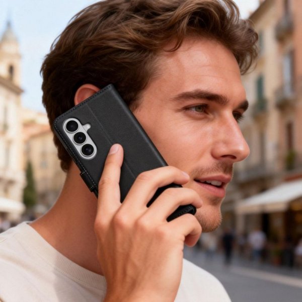 Etui futerał na Samsung Galaxy S26+ Wallet - czarny