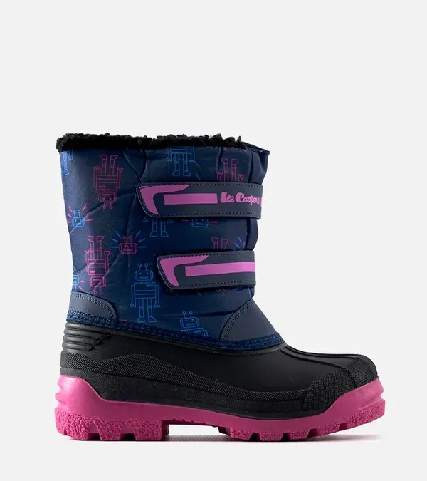 Granatowe śniegowce Lee Cooper LCJ-23-44-2007K