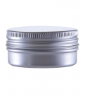 Silver Round Aluminum Jar, 100ml