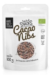 Bio kruszone ziarna kakao, RAW, Diet-Food, 100g 