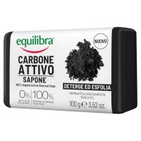 Active Carbon Cleansing Soap, 100% Vegetable, Equilibra 