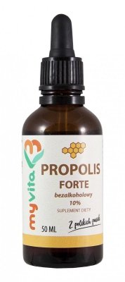 Propolis Bezalkoholowy 10% krople MyVita 50 ml 