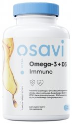 Omega-3 + D3 IMMUNO, 1300 mg + 2000 IU, lemon flavor, Osavi, 120 soft capsules