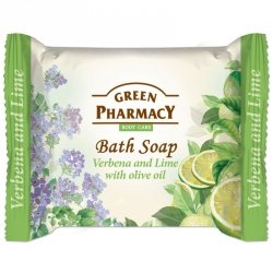 Bath Soap Verbena and Lime with olive oil, Green Pharmacy