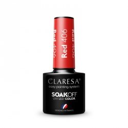 CLARESA Lakier hybrydowy Red nr 406 5g