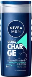 NIVEA MEN Żel pod prysznic 3w1 Ultra Charge 250 ml - wersja limitowana