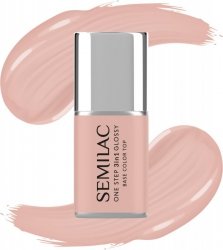 SEMILAC One Step Glossy 3in1 Lakier hybrydowy do paznokci S450 Light Peach 7 ml