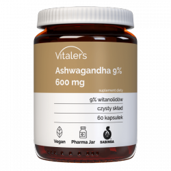 Ashwagandha 9% 600 mg, Vitaler's, 60 kapsułek
