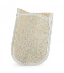 Egyptian Natural Sponge Glove with Luffa and Cotton, Najel
