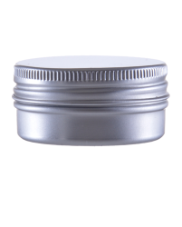 Silver Round Aluminum Jar, 100ml