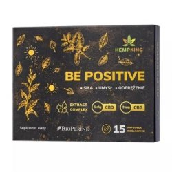 Be Positive (5 mg CBD, 3 mg CBG) Extract Complex Hemp King, 15 kapsułek