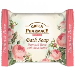 Bath Soap Damask Rose with shea butter, Green Pharmacy