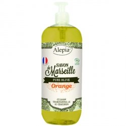 Mydło marsylskie w płynie z olejkiem pomarańczy czerwonej BIO, Alepia, 1000ml