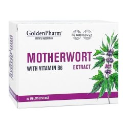Ekstrakt z Serdecznika z witaminą B6, Golden pharm, 50 tabletek