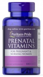 Prenatal Vitamins, Puritan's Pride, 100 tablets