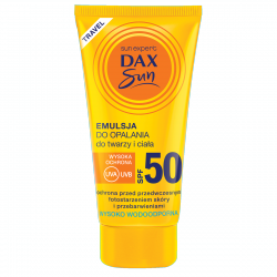 Dax Sun Emulsja do opalania do twarzy i ciała SPF 50  travel-50ml