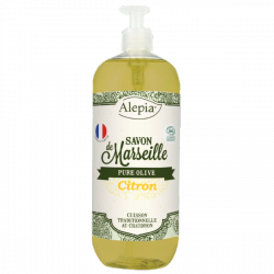 Mydło Marsylskie w Płynie z Olejkiem Cytrynowym, Alepia, 1000ml