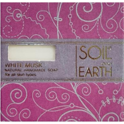 White Musk Natural Relaxing and Rejuvenating Soap, Soil & Earth
