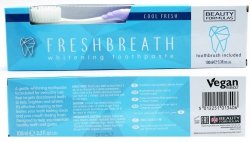 Whitening Toothpaste Fresh Breath + Brush, BEAUTY FORMULAS