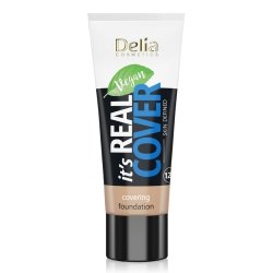 DELIA It`s Real Cover Podkład kryjący rewitalizująco-nawilżający 201 Vanille 30 ml