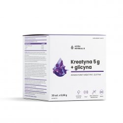 Kreatyna 5 g, monohydrat + glicyna, Aura Herbals, 30 saszetek