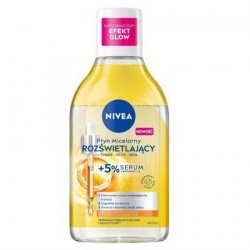 NIVEA Płyn micelarny rozświetlający twarz-oczy-usta + 5% serum 400 ml