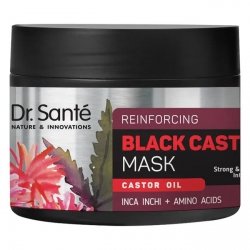 Maska do Włosów Wzmacniająca z Olejem Rycynowym, Dr. Sante Black Castor Oil, 300ml