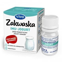 Zakwaska do Jogurtu Vivo IMU, Żywe Bakterie, 2 fiolki po 0,5g