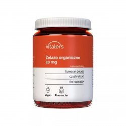 Iron (Żelazo organiczne) 30 mg, Vitaler's, 60 kapsułek