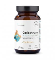 Colostrum 700 mg + BioPerine®, Aura Herbals, 90 kapsułek