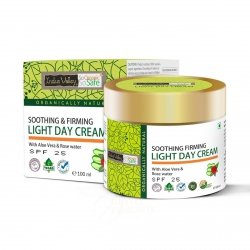 Krem do twarzy na dzień z aloesem i wodą różaną, SPF25, Indus Valley, 100 ml