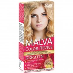 Kremowa farba do włosów MALVA Color Revive - 011 Lśniący Blond