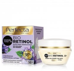 Perfecta 100% Bio Retinol 50+ Przeciwzmarszczkowy Krem na dzień i noc -ujędrnienie,odżywienie i lifting 50ml
